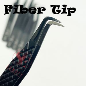 Qualité supérieure, volume personnalisable à 90 degrés, extension durable, ensemble de pinces à cils en acier inoxydable à revêtement plasma noir - Product Image 3