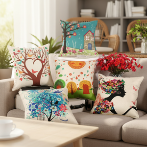 Home Decorative Solid Disposable Cushion <b>Covers</b> <b>Throw</b> Pillowcases 100% Linen for Dye Sublimation Hotel Stitching Custom Design - Product Image 5