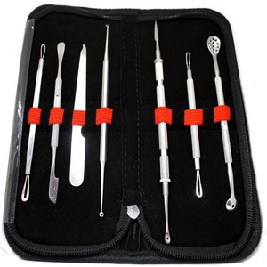 Kit de 8 Piezas para Extraer Puntos Negros y Espinillas, Herramienta de Eliminación de Acné por Succión al Vacío, Color Negro - Product Image 6