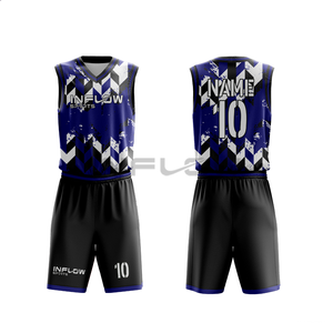 Tenues de basketball personnalisées 100 % polyester – Maillots et ensembles d'uniformes de basketball sur mesure pour équipes jeunes – Motif 3D sur le devant sans manches - Product Image 3