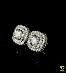 Classic Heart Cut Moissanite Diamond Earrings 925 Sterling <b>Silver</b> Luxury Women <b>Stud</b> Jewelry - Product Image 4