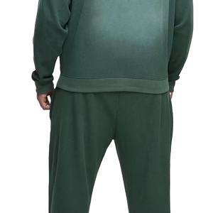 เสื้อวอร์มมีซิปสำหรับผู้ชายผ้าฟลีซผ้าฝ้าย100% มีฮู้ดเนื้อผ้าเรียบมีสไตล์ไม่เหมือนใครสินค้ามาใหม่ - Product Image 6