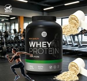 Factory Price Pure Unflavored Whey <b>Protein</b> Powder Sports Supplement for Fitness Muscle Gain <b>Bottle</b> Packaging - Product Image 1