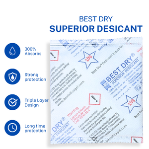 Mejor Desecante Seco Superior CaCl2 10g, 300% Adsorción de Humedad, 100% Pureza, Libre de DMF, Antimoho, Diseño de Triple Capa para Electrónica - Product Image 4