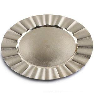 Assiette de Présentation Argentée Personnalisable – Designs Artisanaux, Taille sur Mesure, Assiettes et Plats en Métal, Sûrs pour le Contact Alimentaire - Product Image 1