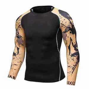 Camiseta de Manga Larga Rash Guard, Talla y Diseños Personalizados para Hombre, Ropa Deportiva con Estampado por Sublimación, Camiseta Deportiva Cómoda - Product Image 2