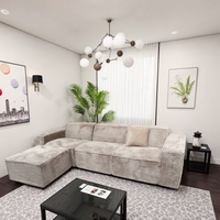 Großhandel Modulares Komprimiertes Sofa für Resort-Clubhaus-Möbel Hochwertige Vakuumverpackte Sektionale Lounge-Sitzgruppe B2B