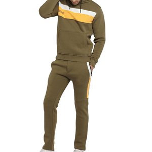 Fleece Tracksuit For Men Designer Style <b>Plain</b> <b>Hoodie</b> With Matching Jogging - Product Image 2