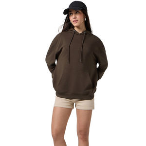 Sudaderas con capucha de algodón polar personalizadas, tallas grandes para mujer, sudaderas con capucha de moda, estilo urbano, sudadera extragrande, hudy, OEM - Product Image 1