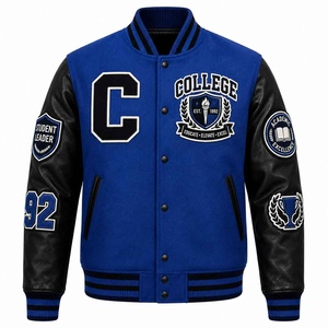 Custom Letterman Varsity <b>Jackets</b> Wool Body Genuine leather Sleeves Winter Wear <b>Smart</b> and Stylish <b>Men</b> Varsity <b>Jackets</b> - Product Image 1