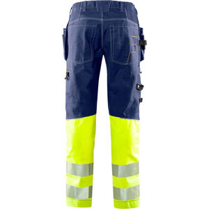 <b>High</b> Visibility Safety Heavy Duty Pants Reflective <b>Work</b> <b>Trousers</b> with Pockets for Construction Use Customized OEM Service Logo - Product Image 6