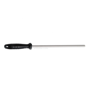 Aiguiseur de couteaux en céramique Czhw, diamètre de la tige 12 mm, longueur 10 pouces, grain fin 800-1500 Mohs, dureté 9, poignée en PP, forme PJ - Product Image 3