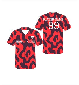 Camiseta de Béisbol Sublimada Personalizada, Diseño de Camuflaje Blanco y Negro, Manga Corta, Unisex, Transpirable, para Todas las Temporadas, con Nombre del Equipo - Product Image 3