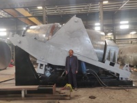 Convertidor de Fusión Rotatorio Inclinable de Aluminio, Capacidad de 5 Toneladas por Lote, Diseño Industrial de Alta Resistencia, Motor Listo para Exportación