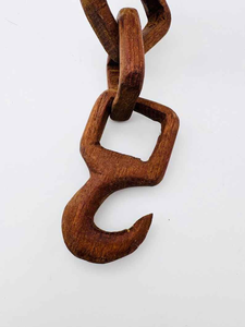 Eslabones de cadena de madera hechos a mano, perfectos para decoración o proyectos de bricolaje. Suaves, duraderos y con un diseño elegante para un aspecto natural. - Product Image 5