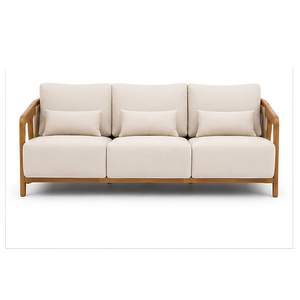 Ensemble de canapés d'extérieur de luxe en teck massif, mobilier de jardin et de terrasse, fauteuil en corde, table basse, mobilier pour villas, complexes hôteliers et hôtels - Product Image 2