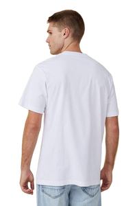 เสื้อยืดฟิตเนสแบบเปิดไหล่ของผู้ชายไซส์ใหญ่พิเศษ220-240 GSM - Product Image 3