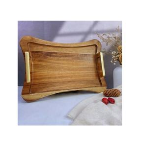 Plateau de service en bois naturel indien, plateau de qualité supérieure pour la maison, les restaurants, les hôtels, prix de gros en Inde - Product Image 4
