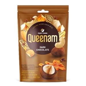 Nueces de Almendra, Anacardo y Macadamia Recubiertas de Chocolate Negro con Caramelo, 150 g, Venta Directa de Fábrica, Certificación HALAL Global, OEM/ODM - Product Image 1