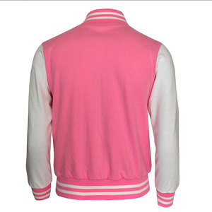 High Quality Custom Men's College Varsity <b>Jacket</b> Wool Body Stand Collar Embroidered Pockets Canvas Letterman Baseball <b>Jacket</b> - Product Image 2