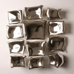 Meilleur prix pour une décoration murale d'art antique pour salon, art mural en métal de haute qualité, nickelé brillant - Product Image 1