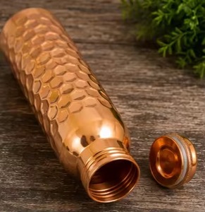 New Design Hand Hammered Copper Water Bottle Decorative Bulk Copper <b>Drinkware</b> for Boiling Water - Product Image 3