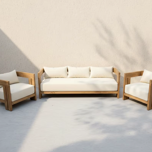 Collection de canapés d'extérieur Camilla, fabriqués en teck indonésien sélectionné pour la distribution internationale - Product Image 1