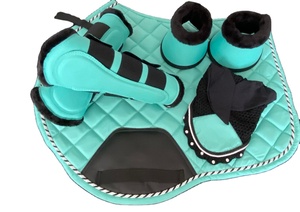 Juego de almohadillas de sillín de algodón de caballo personalizadas 2025 con forro de poliéster a juego, almohadillas de sillín de sublimación al por mayor - Product Image 2