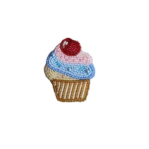 Stylish Seed Beads Beaded Embroidery Keychain Gift Idea Handmade Seed Beads Embroidery Keychain Colorful Design - Product Image 4