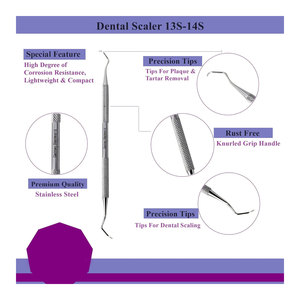 Raspadores Dentales Tipo Sickle, Sondas de Doble Punta, 6 Piezas, Instrumentos Profesionales de Acero Inoxidable para Limpieza Dental, Eliminación de Cálculos, Placa y Sarro - Product Image 3