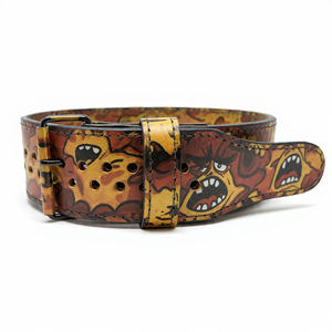 Ceinture de musculation en cuir robuste avec soutien dorsal, style Anime - Product Image 1