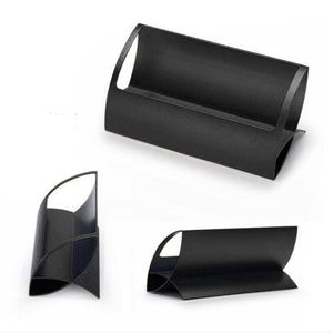 Porte-cartes de visite en métal noir fait main, organisateur de bureau moderne, support pour cartes de visite, accessoires de table de bureau, organisateur de bureau - Product Image 4