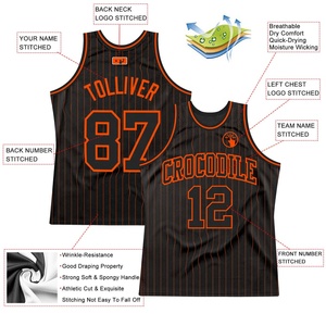 Maillot de basket-ball personnalisé noir et or sans manches en mesh à séchage rapide avec impression par sublimation pour adulte, tenue d'équipe - Product Image 3