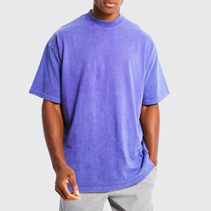 T-shirts personnalisés pour hommes, style streetwear hip-hop, surdimensionnés, écologiques – Épais, 100 % polyester, respirant, séchage rapide, épaules tombantes, grandes tailles - Product Image 1