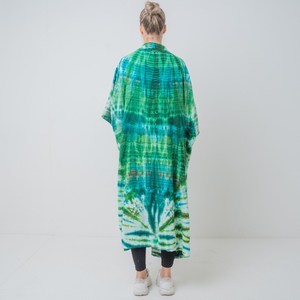 Belle Nouveau Kimono Robe D'été Surdimensionné Vacances Look Boho Festival Bohème Boho Chic À La Mode Femmes Tie Dye Kimono - Product Image 2