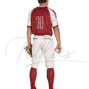 Uniforme de Béisbol Ligero con Logotipo Personalizado para Adultos, Talla Grande y Transpirable con Mangas Cortas y Diseño Impreso - Product Image 6