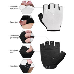 Guantes de Ciclismo de Verano 2026 de Alta Calidad, Personalizados, Medios Dedos, Ligeros, de Poliéster, Antideslizantes, para Bicicleta de Montaña - Product Image 2