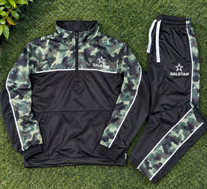 Custom Men Camouflage Tracksuit <b>Black</b> Camo Sportswear Training <b>Jacket</b> & Jogger Pants Wholesale Athletic Tracksuit Manufacturer - Product Image 6