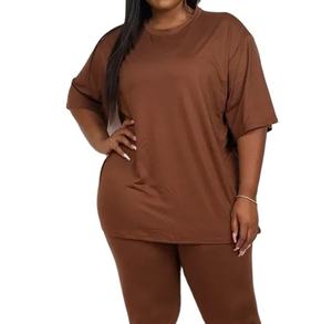 <b>Plain</b> And Simple <b>Oversized</b> <b>T</b> <b>Shirts</b> For Women's Breathable Wholesale Rate Customized Design Summer Street Wear Plus Sized - Product Image 6