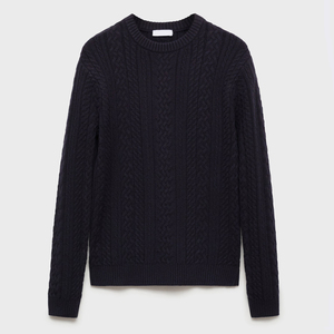 Suéteres cálidos de invierno para hombre con MOQ bajo, suéteres casuales de manga larga con cuello redondo, suéter tejido de color para uso casual. - Product Image 3