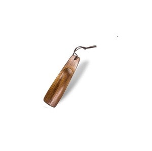 Wood <b>Shoe</b> Horn <b>Shoe</b> Lifter Natural Wood Color Custom Logo Wood <b>Shoe</b> Horn Hot Sale Best Quality Wood <b>Shoe</b> Horn With Leather Coad - Product Image 1
