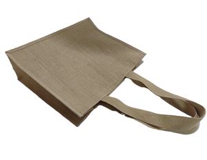 กระเป๋าหิ้วผ้ากระสอบคุณภาพดี ด้ามยาว แบบเรียบ สำหรับการปรับแต่งได้ ใช้ซ้ำได้ กันน้ำ กระเป๋าช้อปปิ้งเคลือบ PP สำหรับใส่ของชำ - Product Image 4