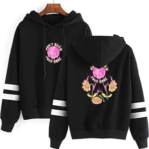 Sweat-shirts à capuche pour femmes, brodés sur le devant, en molleton de coton écologique, pull-over, OEM, vente en gros, sweats à capuche pour femmes - Product Image 3