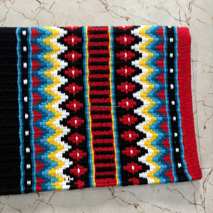 Almohadilla de Montura para Caballo Occidental Personalizada de Alta Calidad |   Manta de fieltro de lana con patrón navajo colorido para montar a caballo - Product Image 2