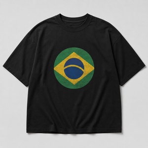 Camiseta Personalizada con Gráfico de la Bandera Nacional Negra, 100% Algodón, Cuello Redondo, Manga Corta, Estilo Vintage para Hombre, Ropa Deportiva Casual para Fanáticos, OEM ODM - Product Image 2