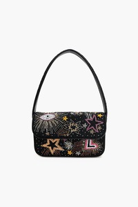 Bolso de Noche Étnico Indio con Cordón, Bolso Potli Rojo Hecho a Mano de Lujo con Cuentas, Bolso de Fiesta y Nupcial Adornado con Lentejuelas, Hecho en India - Product Image 2