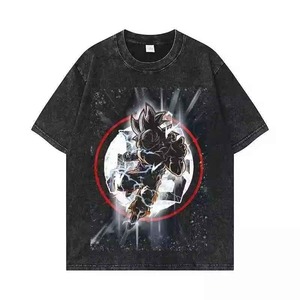 เสื้อยืดทรงบ็อกซี่ แขนสั้น รุ่นฮิตสำหรับผู้ชาย ดีไซน์ผ้าเทอร์รี่คอตตอนเนื้อหนาแบบสั่งทำพิเศษ - Product Image 3