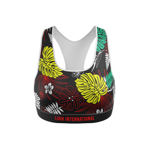 Sujetador Deportivo LUUK INTERNATIONAL para Mujer, Estilo Racerback, Estampado Geométrico, Transpirable, Soporte Medio, Ropa Deportiva - Product Image 4
