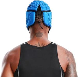 Casques de rugby rembourrés Softshell à prix de gros 7v7 7on7, protection de la tête, logo personnalisé, casque respirant réglable avec protection des oreilles - Product Image 4