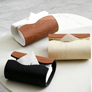 Boîte à mouchoirs en bois unique, boîte de rangement artisanale de qualité supérieure pour la maison, le bureau, la salle de bain, porte-mouchoirs rustique et décoratif - Product Image 1
